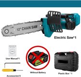 Bol.com Kettingzaag - Takkenzaag - Handzaag - Snoeizaag - Draadloze - 12 Inch - 18V - 18000 RPM - Brushless - Boom- en Houtzagen... aanbieding