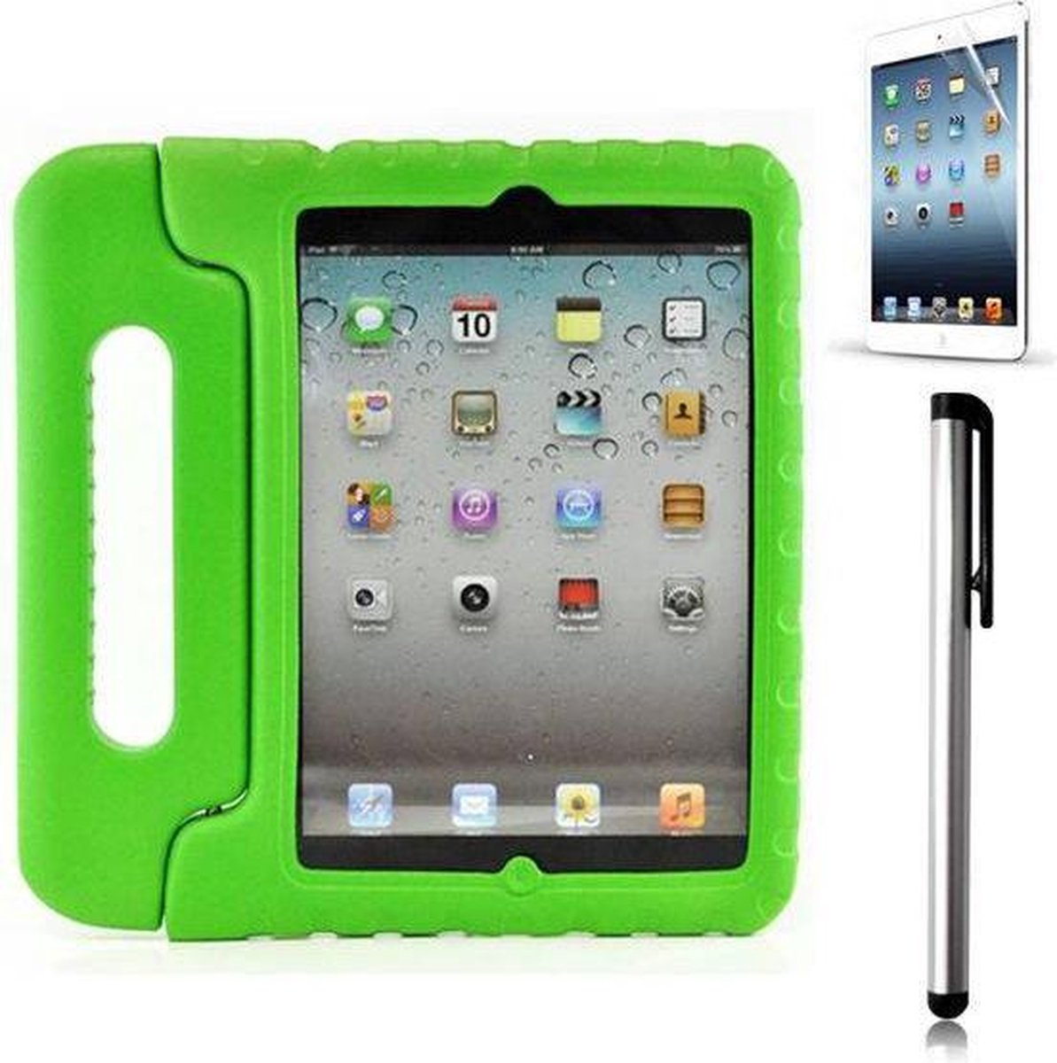 geschikt voor iPad Mini 5 Kids Cover groen
