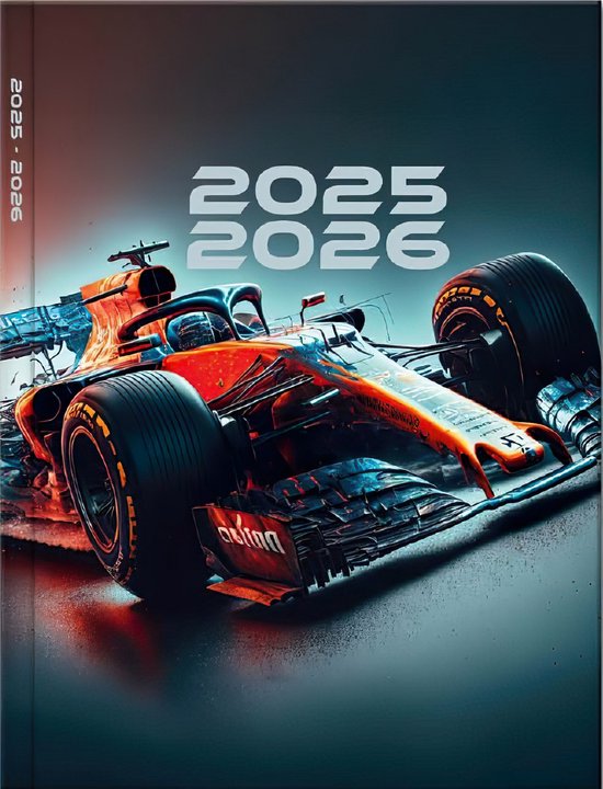 SOHO Agenda Racing - A5 Formaat - 21x14,5cm - 12 maanden - Juli t/m Juni - 1 week op 2 pagina's - Harde kaft - Met leeslint