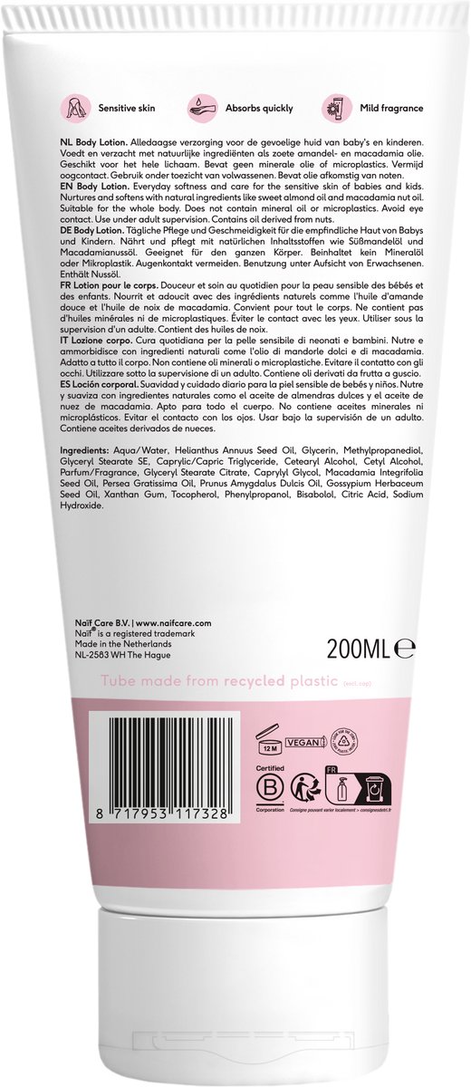 Naïf - Verzachtende Bodylotion - 200ml - Baby's & Kinderen - met Natuurlijke Ingrediënten van Naïf — afbeelding 2