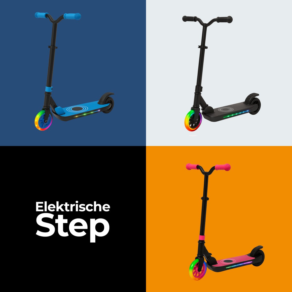 Denver elektrische step voor kinderen - 10km/u - Kinderstep - LED Verlichting - 6km Bereik - SCK5500BU — afbeelding 8