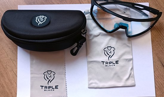 Fietsbril Fotochromische Sport padel zonnebril meekleurende glazen Rood — afbeelding 2