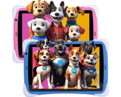 Balou ChildTab XL Kindertablet 10.1 inch - Blauw of Roze - 128GB (64GB+64GB) + 4GB RAM - Inclusief Gratis Screenprotector en 64GB SD-kaart - Ouderlijk Toezicht & Lange Batterijduur