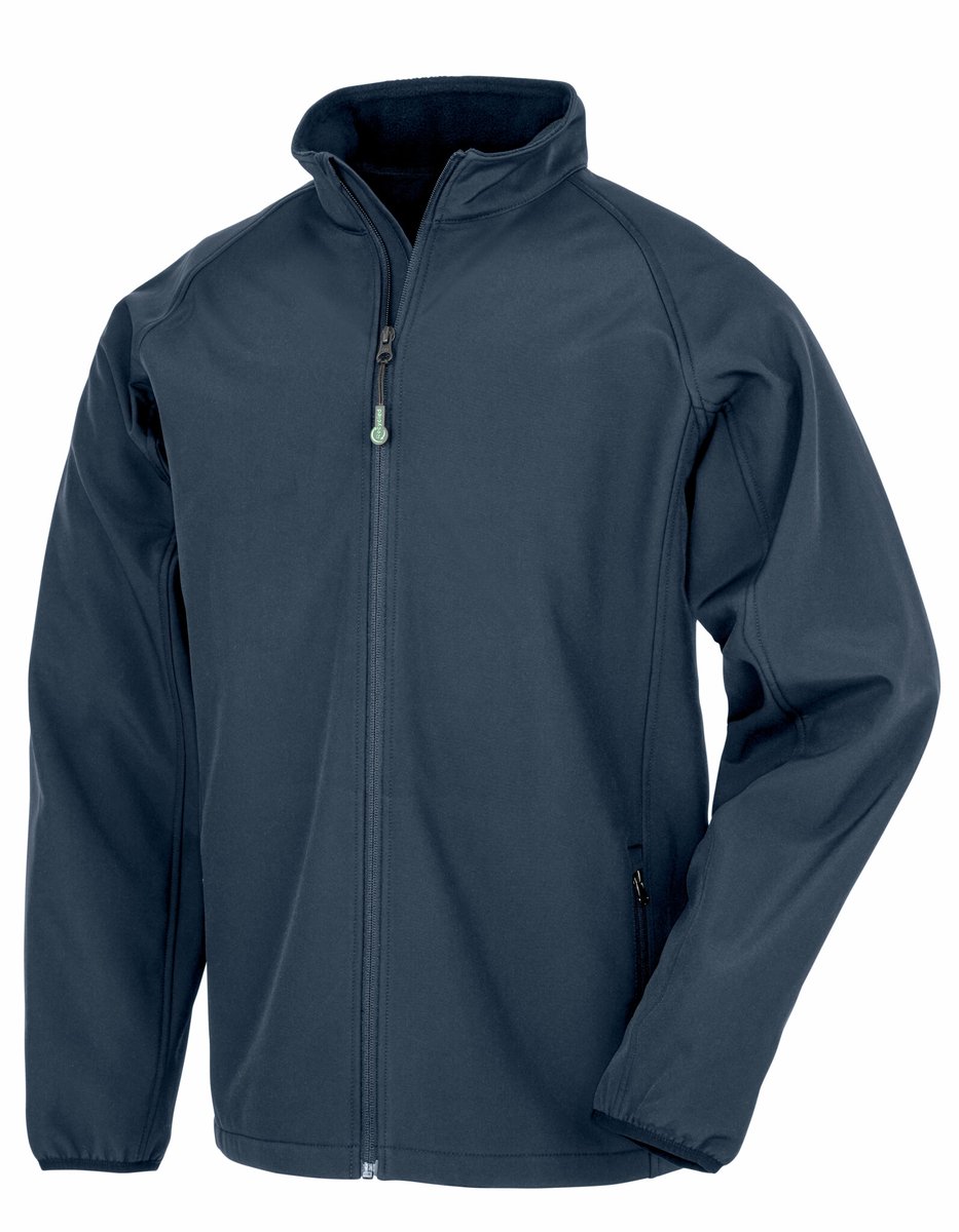 Result Recycled 2-Layer Printable Junior Softshell Jacket RT901J – 5-6 Blauw