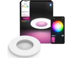 Philips Hue Xamento badkamerinbouwspot – wit en gekleurd licht – 1-pack – wit