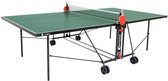 Sponeta S1-42e tafeltennistafel Outdoor Groen-Pingpongtafel voor buiten-Speeltoestel-Inklapbaar-Verrijdbaar-Zelftrainer-Inclusief net en batshouder-4mm dik weersbestendig groen blad-10 jaar garantie- voor beginnende spelers -Made in Germany