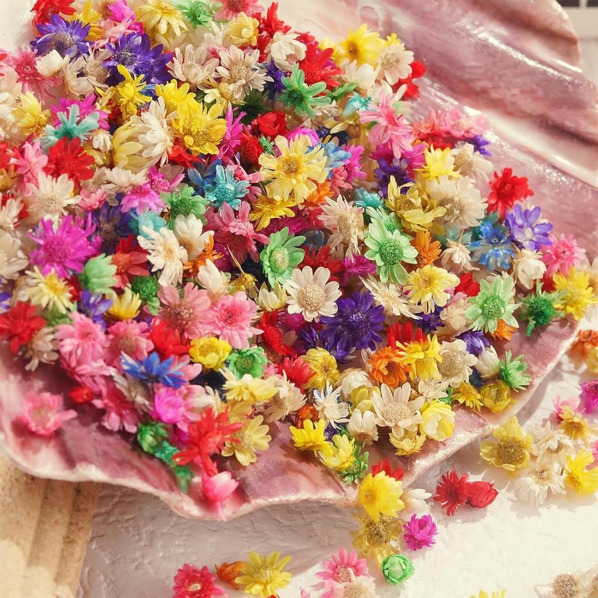 Gedroogde bloemen voor kunsthars - 360 stuks - nagels en sieraden - echte natuurlijke gedroogde bloemen - 2 g
