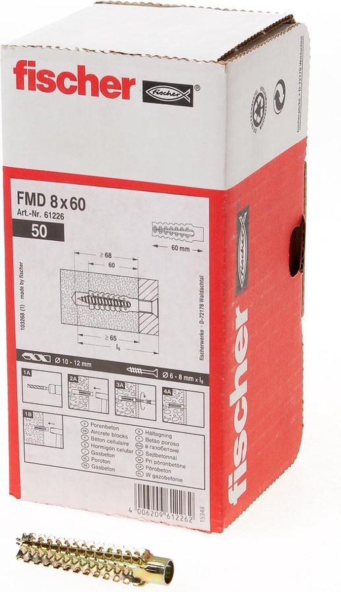 Fischer Spreidplug FMD 8 x 60