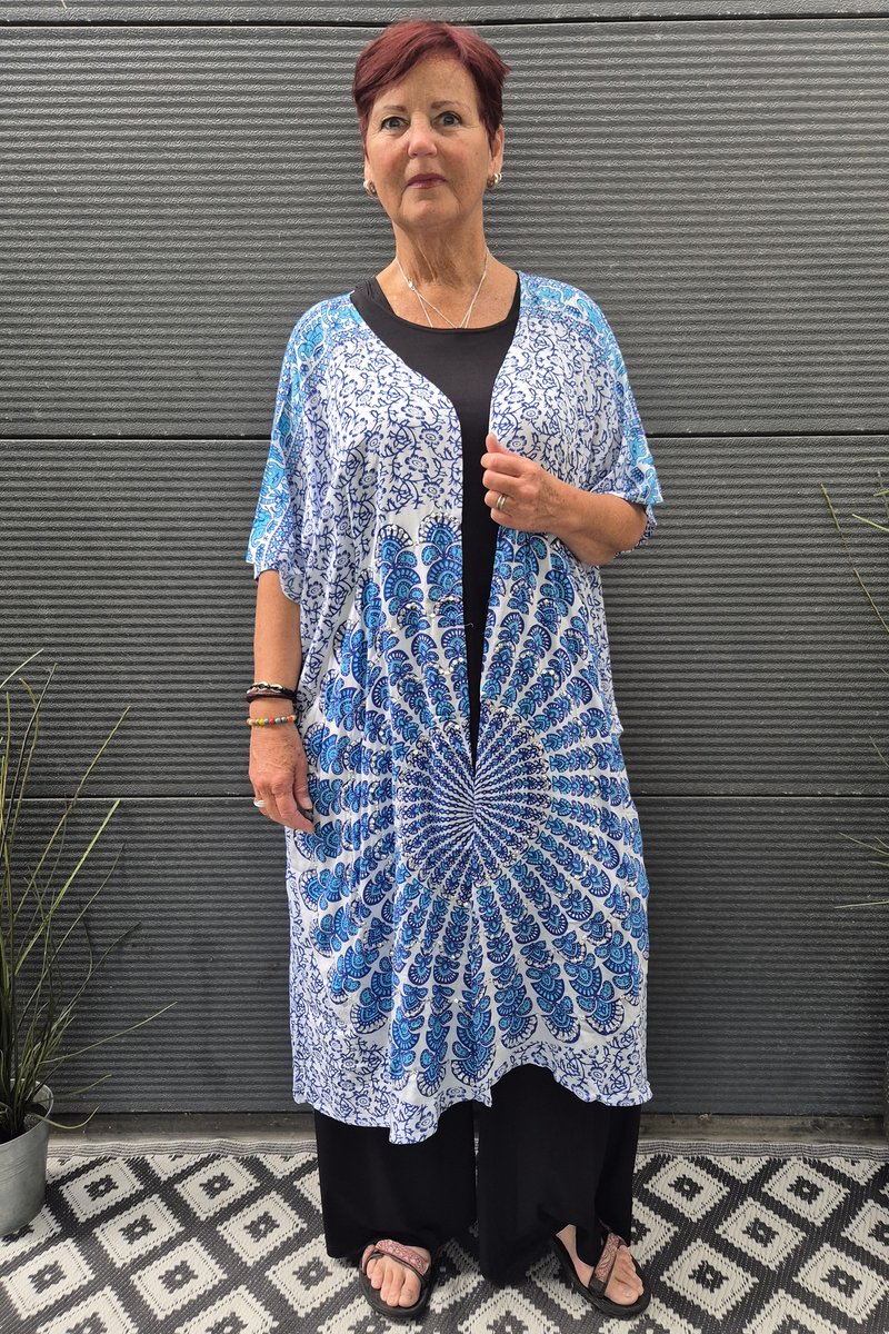 Bagoes kimono lang pailletten