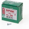 Spax Spaanplaatschroef cilinderkop verzinkt T-Star T20 4.5x20mm (per 200 stuks)