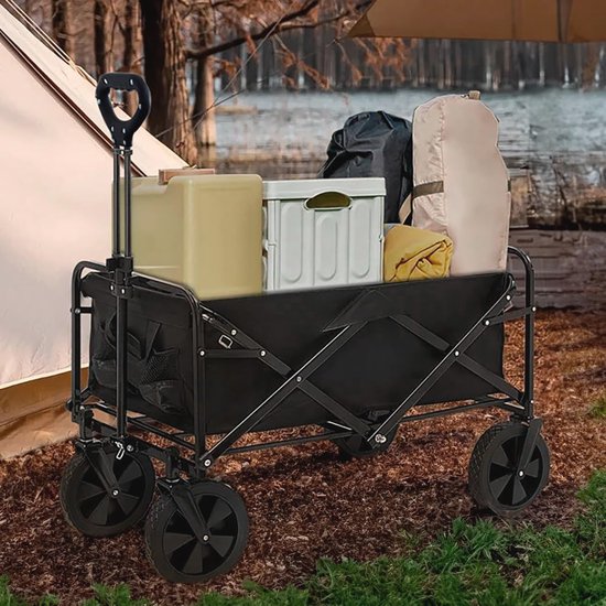 Opvouwbare Tuinkar met Grote Capaciteit - Voor Strand, Tuinieren, Outdoor, Kamperen en Winkelen van Sekey — afbeelding 2