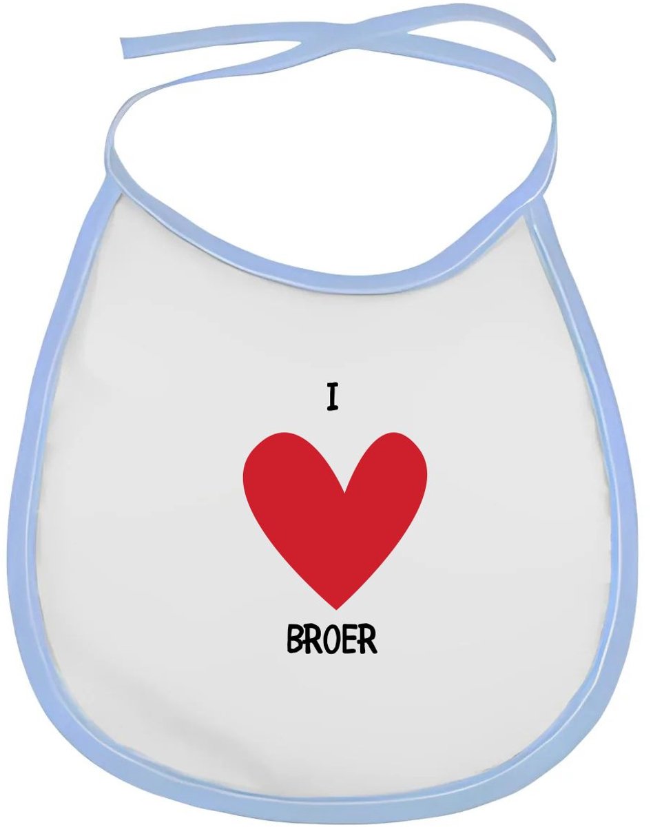 Akyol - ik hou van mijn broer slabbetje blauw - Broer - broers - cadeau voor je broer - familie - hartje - love