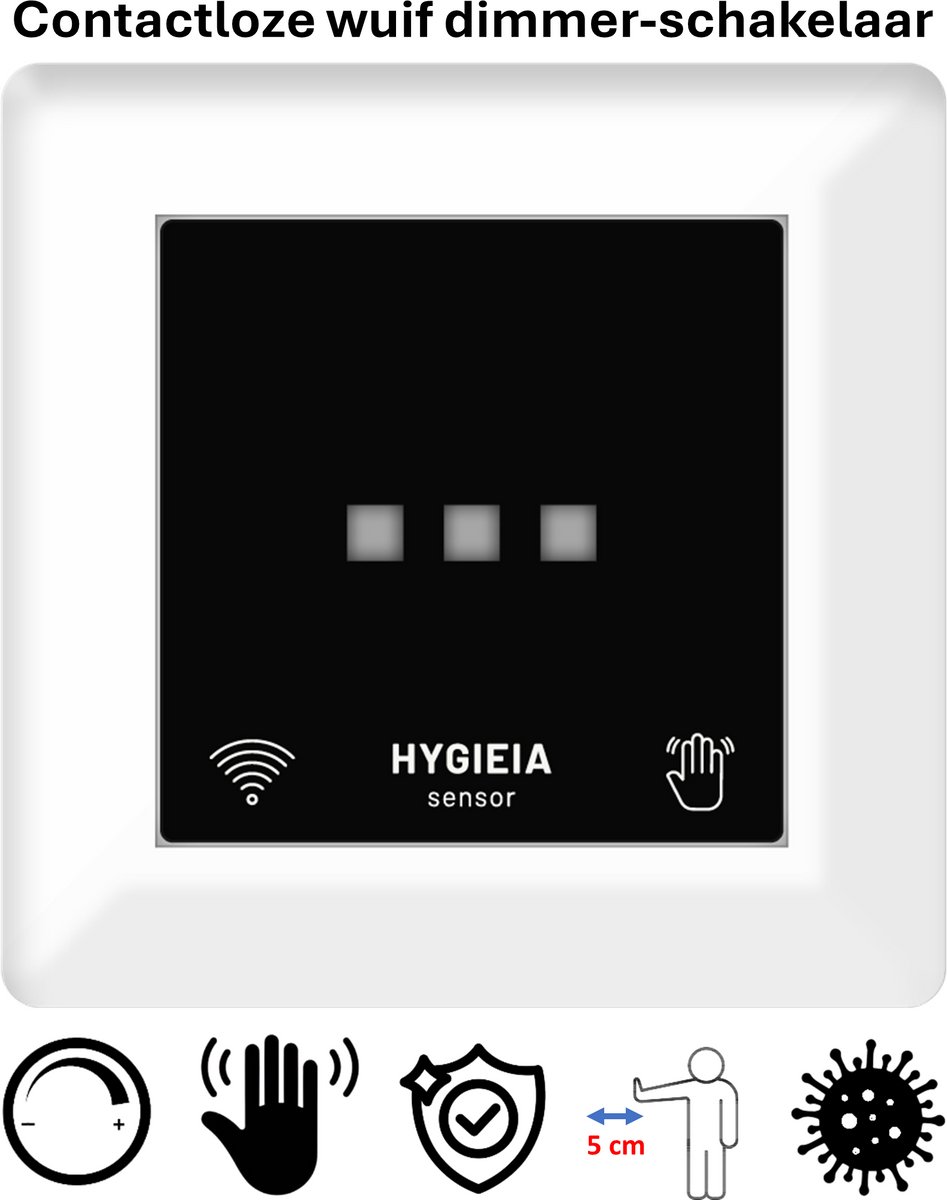 Freelux Aanraakvrije bediening | Led Dimmer | 230VAC - 500VA/2,1A | Signaal wit glans