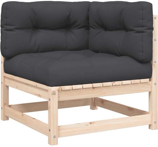 vidaXL-Tuinbank-2-zits-met-kussens-massief-grenenhout