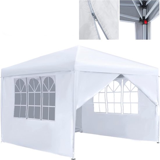 Aufun Vouwpaviljoen,3x3m paviljoen, waterdicht met 4 zijpanelen