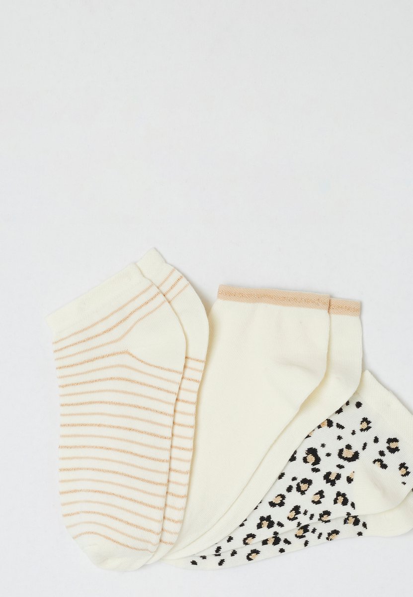 Damart - Set van 3 mooie sokken - Dames - Beige - 36/38