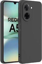 Coque Casemania compatible avec Xiaomi Redmi A5 4G – Zwart – Coque arrière en silicone avec Protection pour appareil photo