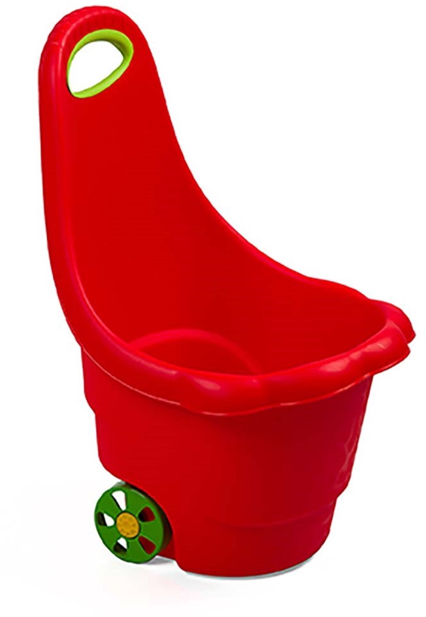 BAYO Daisy kinderkruiwagen 35x42x60 cm rood - Speelgoedkruiwagen
