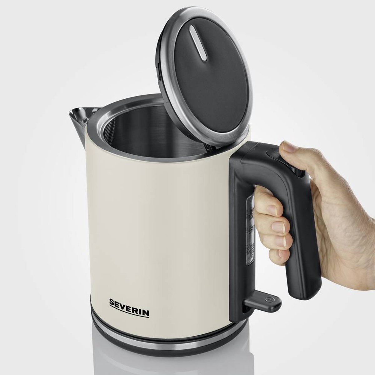 Severin 9577 Waterkoker - BPA-vrij - Controlelampje - Beige/Zwart — afbeelding 4