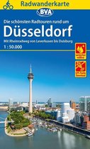 Radwanderkarte BVA Radwandern rund um Düsseldorf, 1:50.000