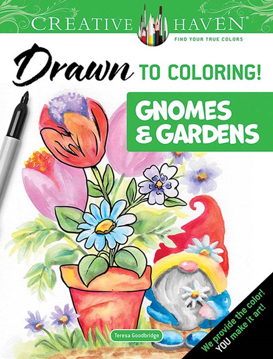 Creative Haven- Creative Haven Drawn to Coloring!: Gnomes &  ... - cover