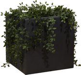 Enjoyplanter Polyester plantenbak Velvet 50x50x50 cm | Antraciet-zwart