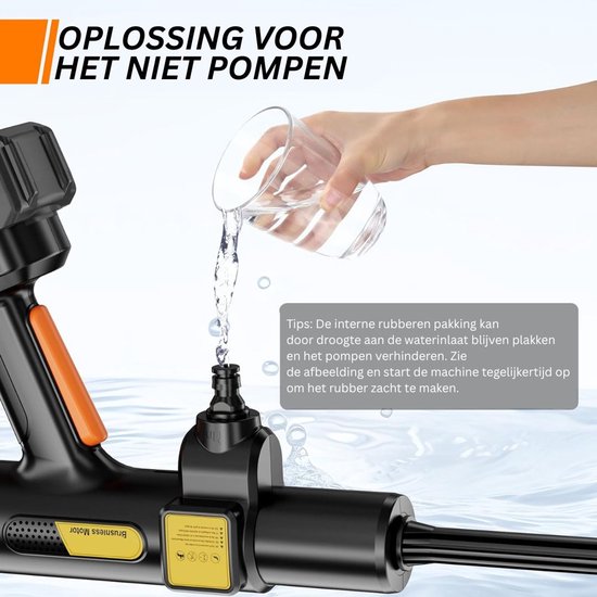 CRLYN® Hogedrukreiniger Auto - Hogedrukspuit - Terrasreiniger - Zwart van CRLYN — afbeelding 2