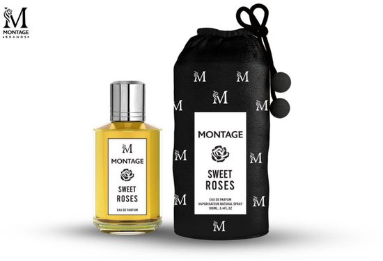 Montage Sweet Roses parfum - Zoete vanille met bloemige en fruitige noten - 100ml
