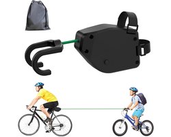 Towing Rope for Children and Adults - 2.5 m Elastic Bicycle Traction Rope - Retractable Towing System - Portable Outdoor Cycling Tools - Towing Capacity up to 500 lbs for Children MTB Bike
