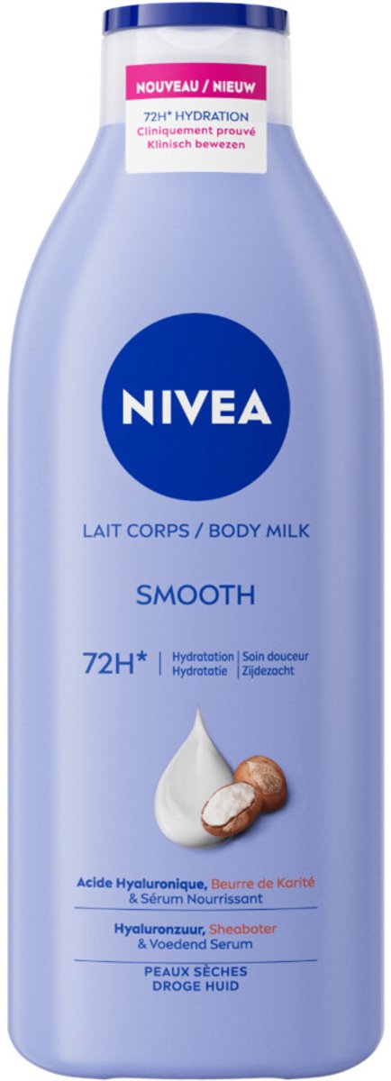 NIVEA Zijdezachte Body Milk - 6 x 400 ml - Voordeelverpakking