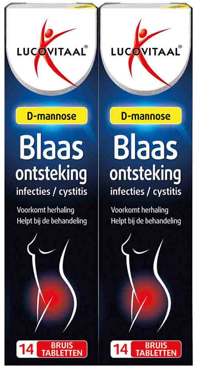 Goedkoopste 2x Lucovitaal Blaasontsteking D-Mannose 14 bruistabletten