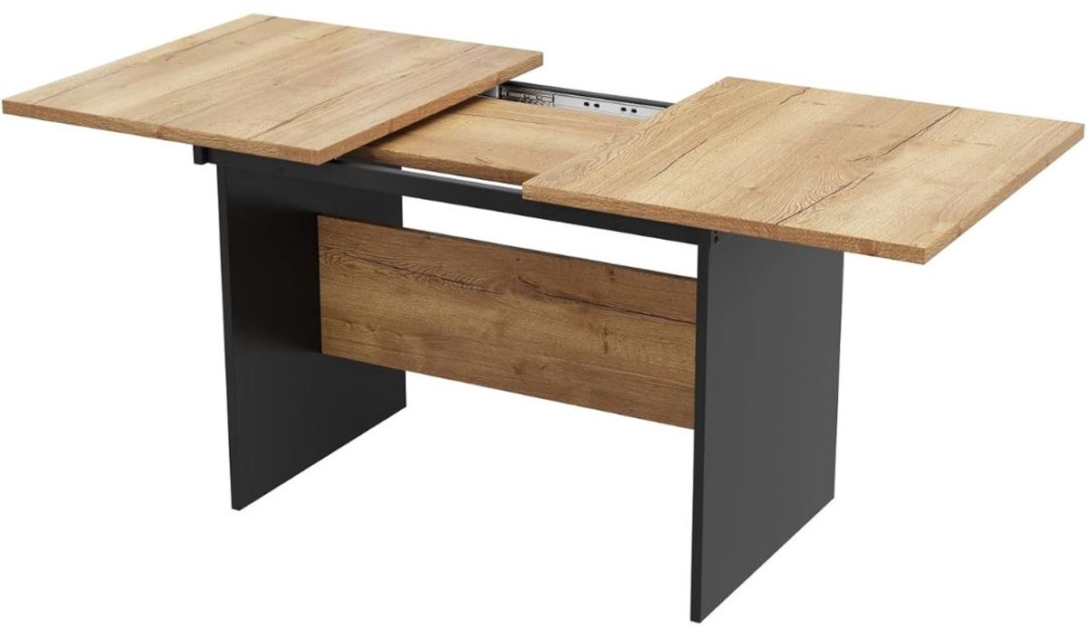 CRLYN® Uitschuifbare Eettafel - Verlangbare Keukentafel - 60x180x73.5 - Natuurlijk