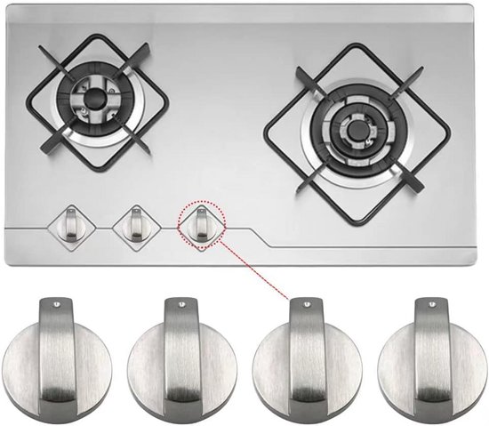 Gasaansteker Voor Gasfornuis En Gas-keuken Op Wit Wordt Geïsoleerd Dat Stock Foto - Image of
