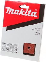 Feuille de ponçage Makita bardane 102 x 115mm K40