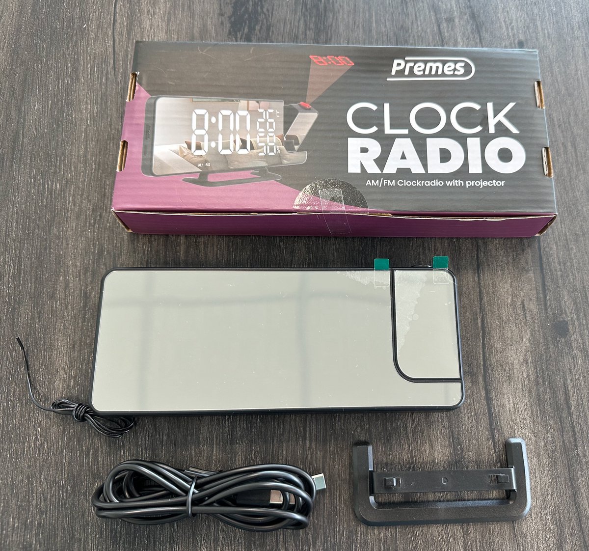 Premes - Wekkerradio met Projectie - Zwart - AM/FM - Op Netstroom - Digitale Klok - Wekkerradio’s - Projectiewekker - Wekker met Projectie - Klok Digitaal - Klokje - Klokken — cadeau in Elektronica - foto 7