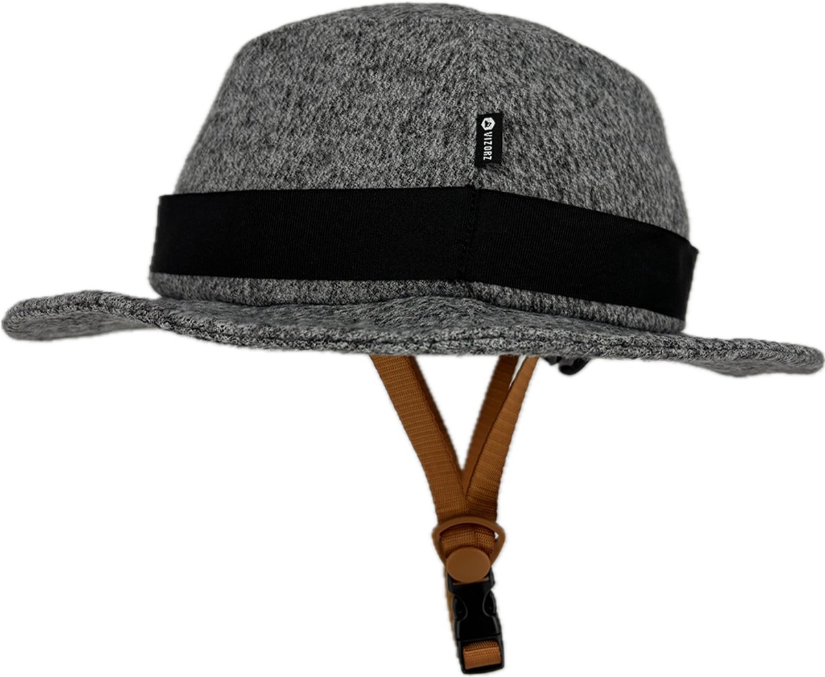 Vizorz SwitchCap fietshelm - Grey woolly stylish