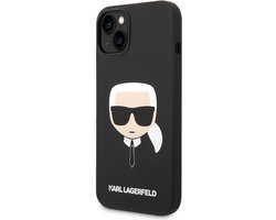 Karl Lagerfeld Karl's Head Serie - iPhone 14 Plus Case - Luksueus Design - MagSafe Compatibel - Hoogwaardige Siliconen