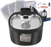 JC Pets Premium RVS Draadloze Drinkfontein voor Kat of Hond - Inclusief 3 filters - Kattenfontein - Fluisterstil - Waterfontein Katten en Honden