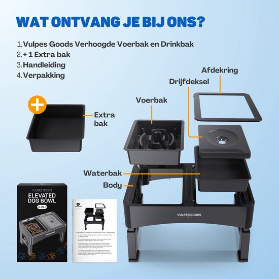 Vulpes Goods® Pets - Abreuvoir avec support