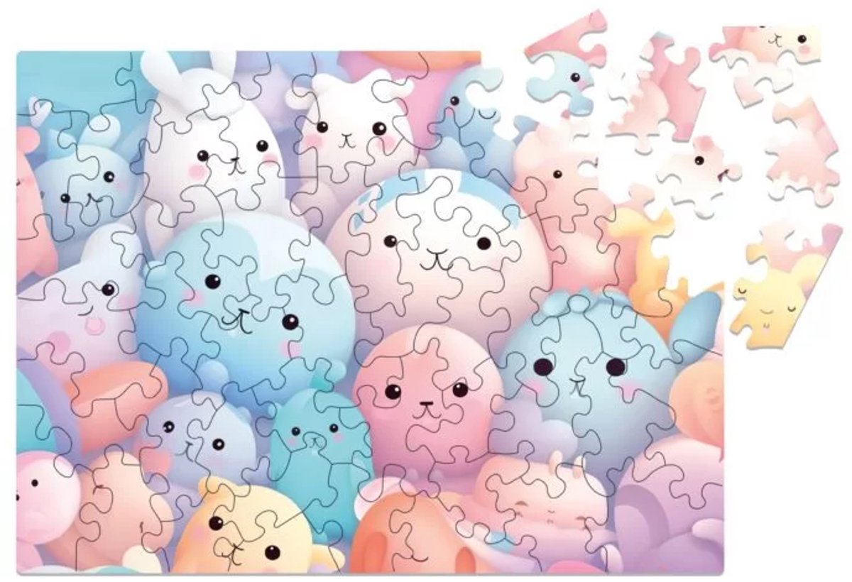 Milliwood - DT134 Houten Puzzel Bubbles | 3D Puzzels bouwpakket | Hobby Speelgoed voor kinderen & volwassenen | Wanddecoratie Woonkamer | 50 stukjes 28.5x21cm | In luxe geschenkdoos