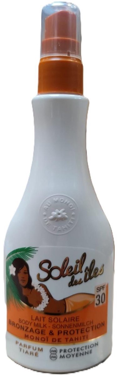 Soleil des Îles - Zonnemelk SPF30 – Monoï de Tahiti – 150 ml - Zonnebrand