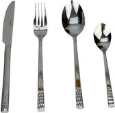 GRÄWE Bestekset voor 6 personen van roestvrij staal, tafelbestekset 30-delig, nikkelvrij, roestvrij, handgepolijst, vaatwasmachinebestendig - Serie Würzburg