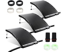 3 stuks Zwembadverwarming Zonneboiler Zonnecollector Heater Zonnezwembadverwarming Zwembad Zonneschakelaar voor zwembad