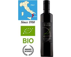 Aristeo Prijswinnende Biologische Extra Vierge Olijfolie – 500 ml – Nieuwe Oogst – 100% Italiaans – Eerste Koude Persing – Lage Zuurgraad – Voor Warm & Koud Gebruik – Rijk aan Antioxidanten – Glazen Fles met Schenktuit – Calabrië – Goede Keuze!