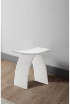 FugaFlow Eccelente Acces Badkamerkrukje - 43x23.5x43cm - solid surface - mat wit