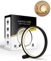 K-NATICS Circle Touch Lamp - Lampe à Poser - Dimmable - 3 Températures de Couleur - Salon - Table de Chevet