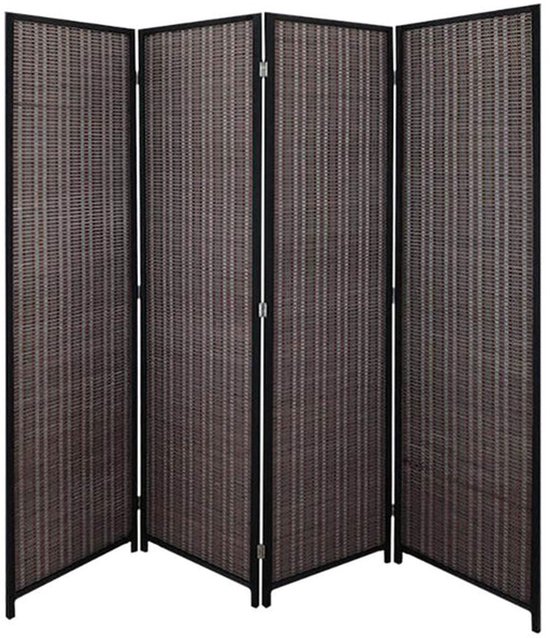HOMCOM Bamboe binnenscherm met 4 panelen, 180 x cm, ruimteverdeler HOMCOM Bamboe binnenscherm met 4 panelen, 180 x cm, ruimteverdeler