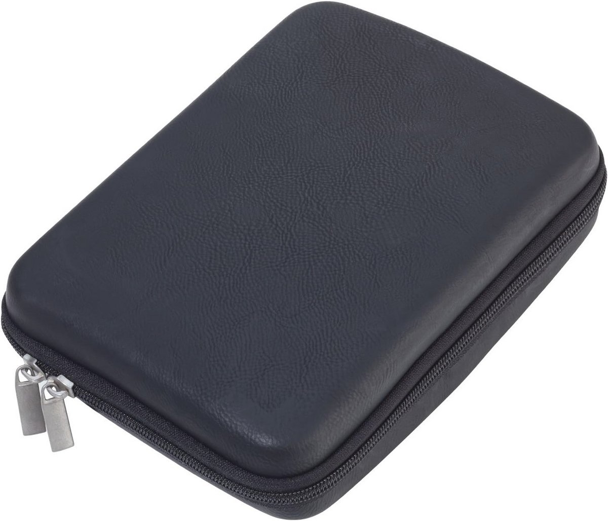 Kabel-organizer en reis-cosmetica etui met ritssluiting – 3 binnenvakken, 6 elastische bandlussen, kunstleer