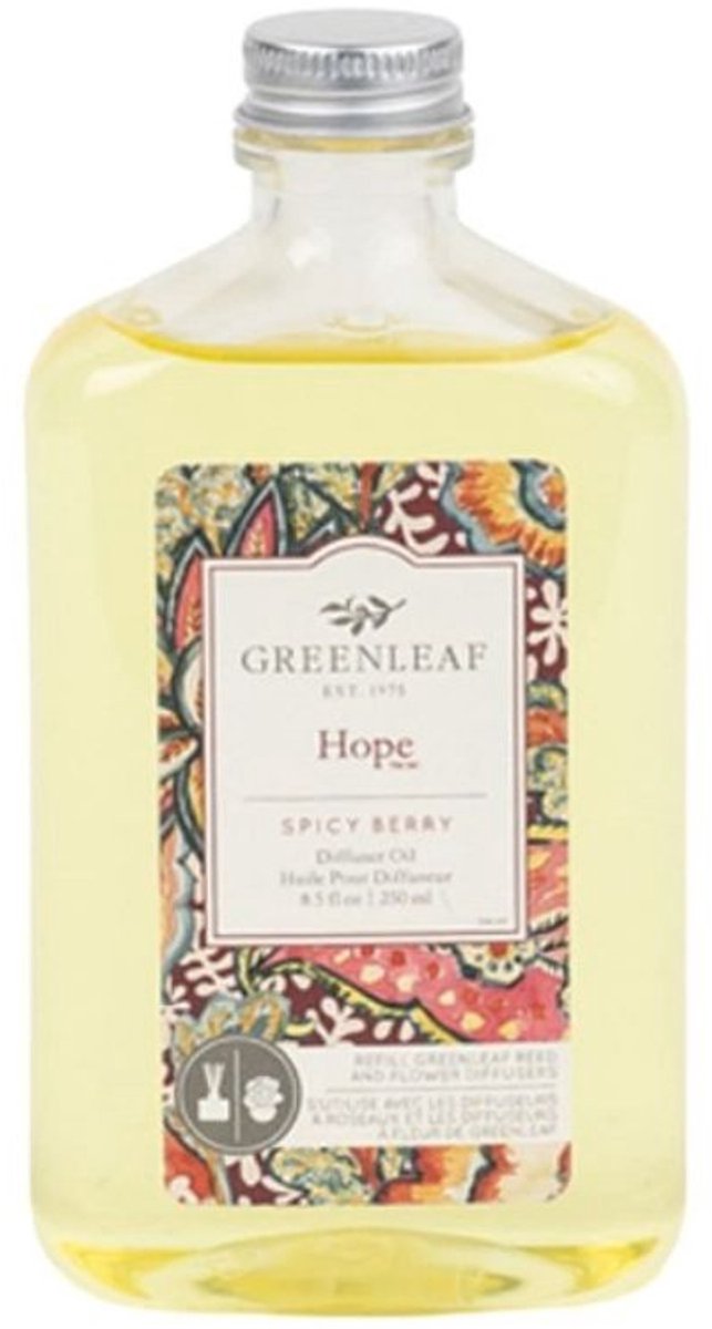 Greenleaf Diffuser Refil Oil Hope