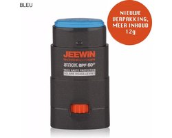 JEEWIN Sunblock Stick SPF 50+ - BLAUW  | ook geschikt voor bescherming tattoo | 100% Minerale zonbescherming UVA/UVB| Geen NANO en Microplastics | Trotse sponsor van Sportclub Only Friends